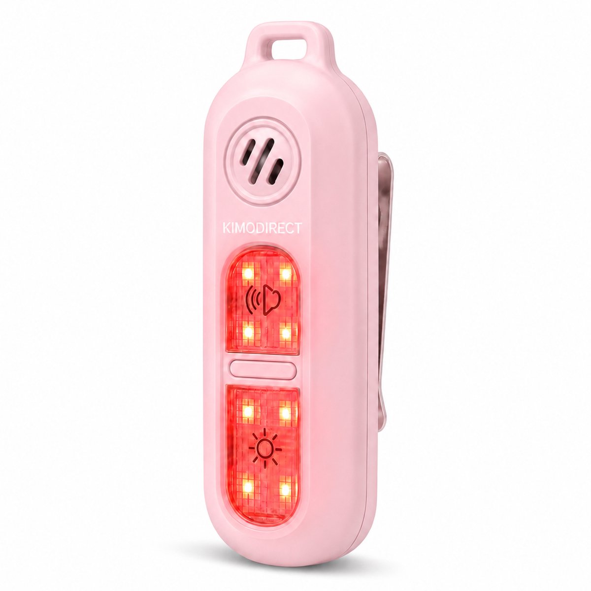KIMO DIRECT Persoonlijk Alarm met Clip en Koord roze