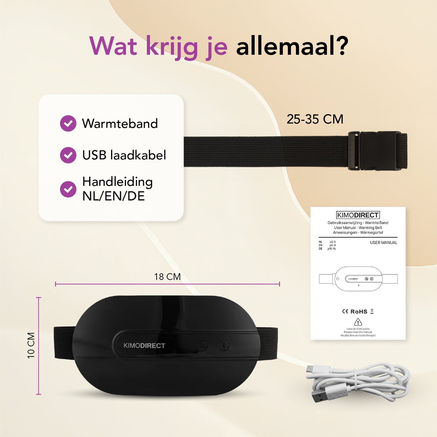 KIMO DIRECT Menstruatie Warmteband