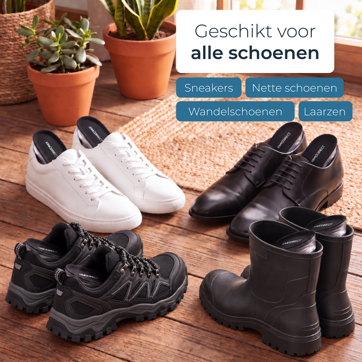 KIMO DIRECT Hakverhoger 2 paar - Hoogte 1.5cm en 2.5cm