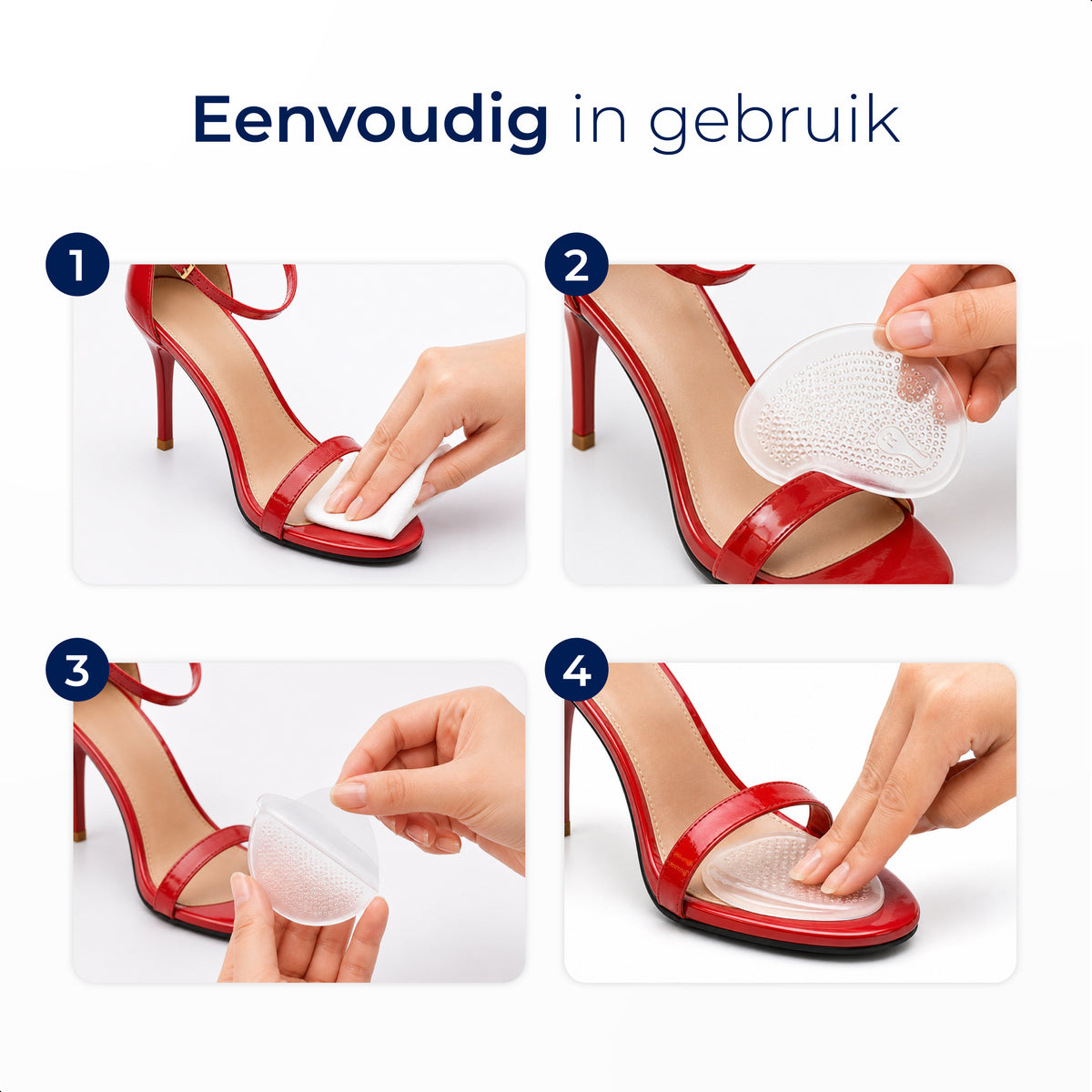 KIMO DIRECT Voorvoetkussen 4 Stuks