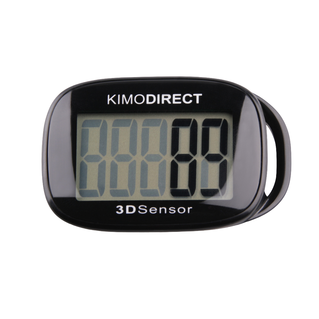 KIMO DIRECT stappenteller met clip en draagkoord