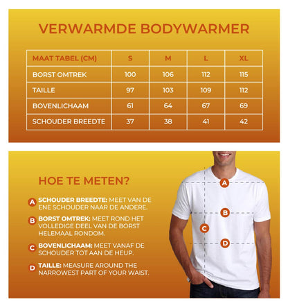 KIMO DIRECT Verwarmde Bodywarmer met 10.000 mAh Powerbank