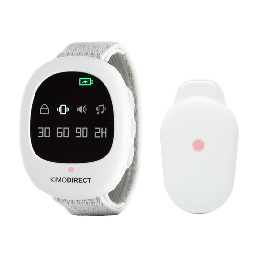 KIMO DIRECT plaswekker horloge met clip en vochtsensor