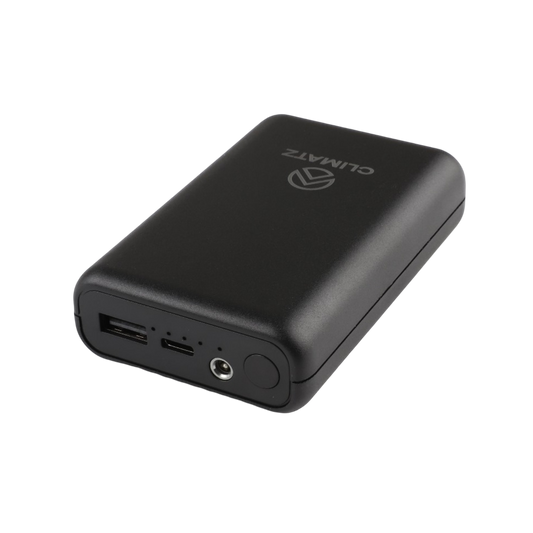 Climatz powerbank 10.000 mAh voor verwarmde kleding in zwart
