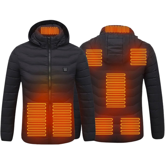 KIMO DIRECT verwarmde jas met warmtezones op voor- en achterkant