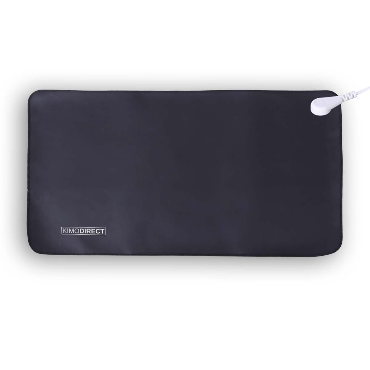 KIMO DIRECT Aardingsmat - 33x60 cm - Muismat - Aarding - Antislip Mat - Bureaumat - Natuurlijk Genezen - Leder - Zwart - KIMO DIRECT