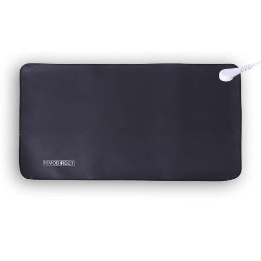 KIMO DIRECT Aardingsmat - 33x60 cm - Muismat - Aarding - Antislip Mat - Bureaumat - Natuurlijk Genezen - Leder - Zwart - KIMO DIRECT