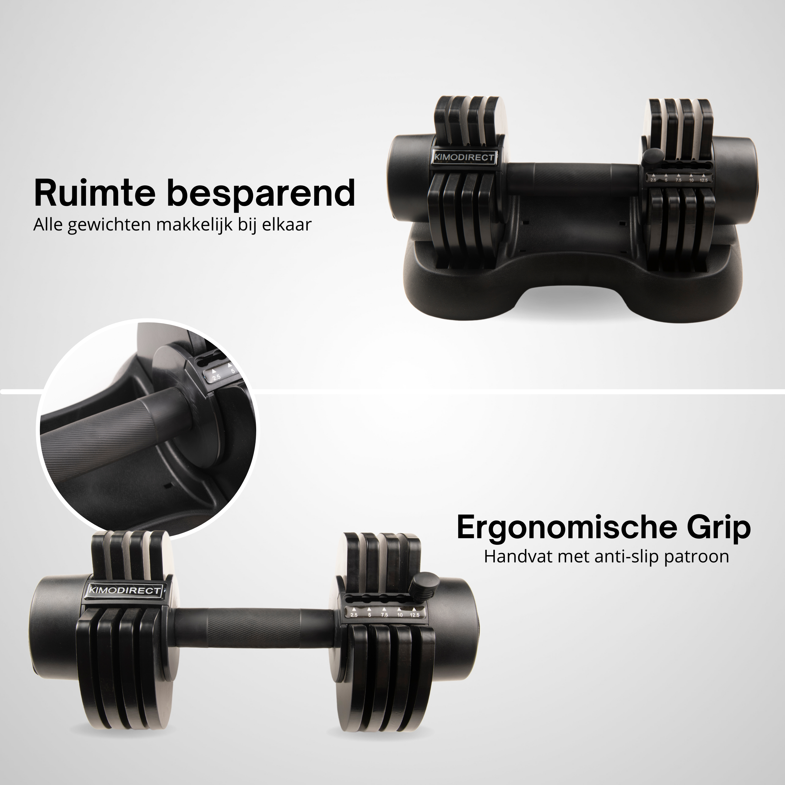 KIMO DIRECT Verstelbare Dumbbell