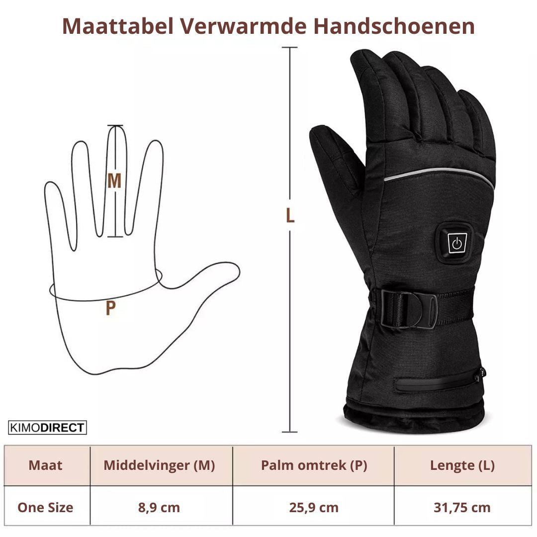 Kemimoto Verwarmde Handschoenen - Winter - Verwarmde Handschoenen