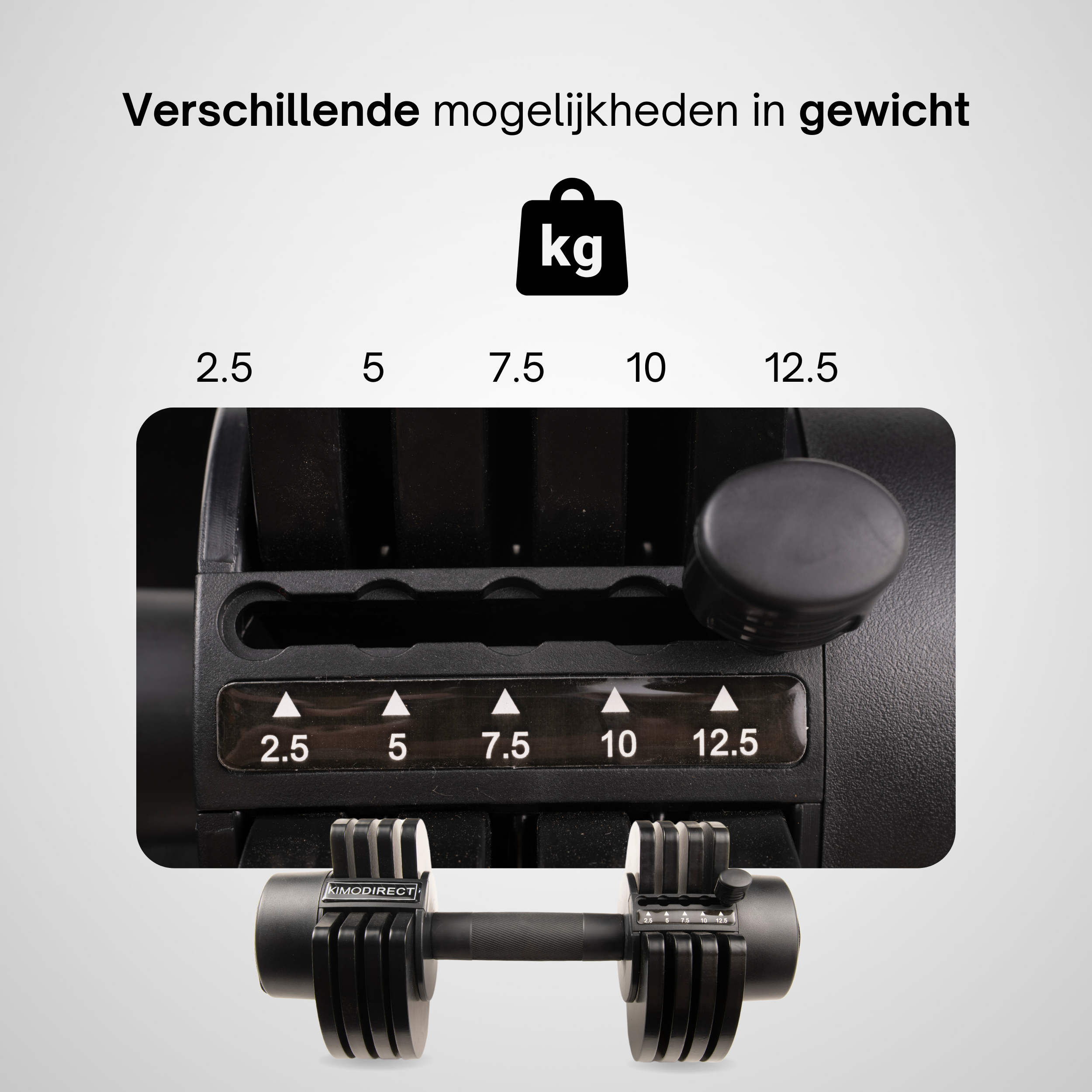 KIMO DIRECT Verstelbare Dumbbell