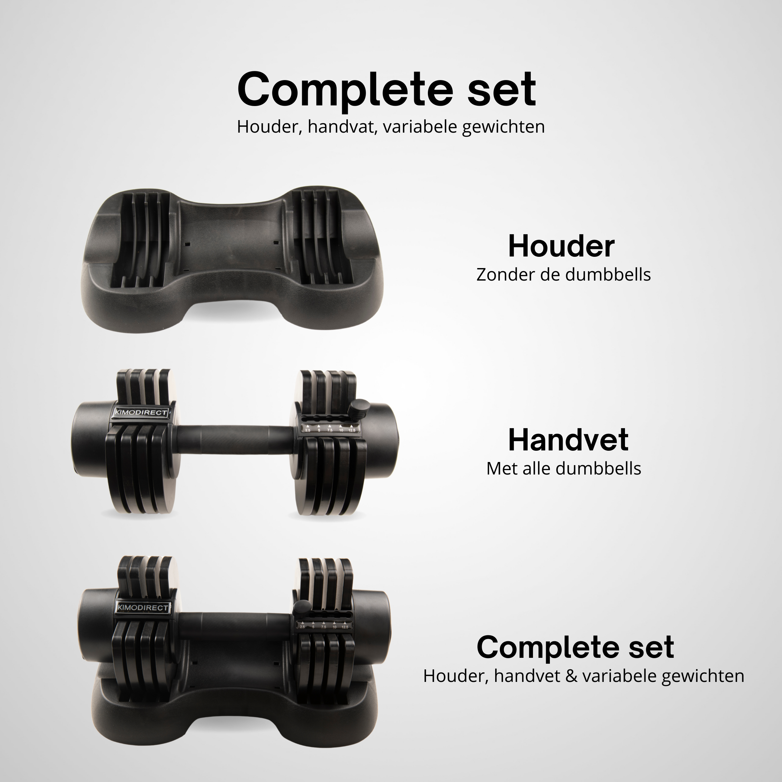 KIMO DIRECT Verstelbare Dumbbell