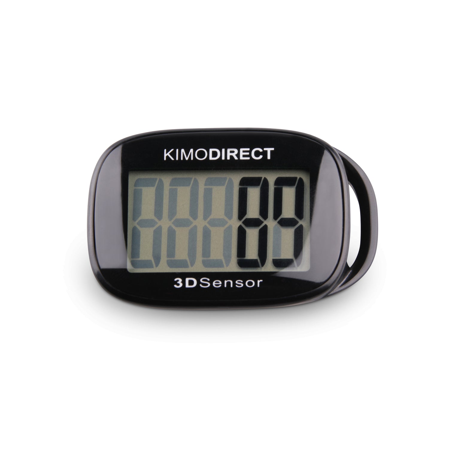 KIMO DIRECT Stappenteller met Clip en Draagkoord - Stappen Tellen - Activity tracker - Pedometer - Groot Scherm - Zwart - KIMO DIRECT