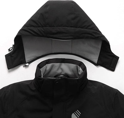 KIMO DIRECT verwarmde ski jas detail van de capuchon
